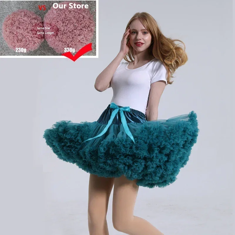 New Upgraded Super Puffy Women Mini Petticoat Tulle Short Vintage Wedding Bridal Petticoat Underskirt Cosplay Rockabilly Tutu