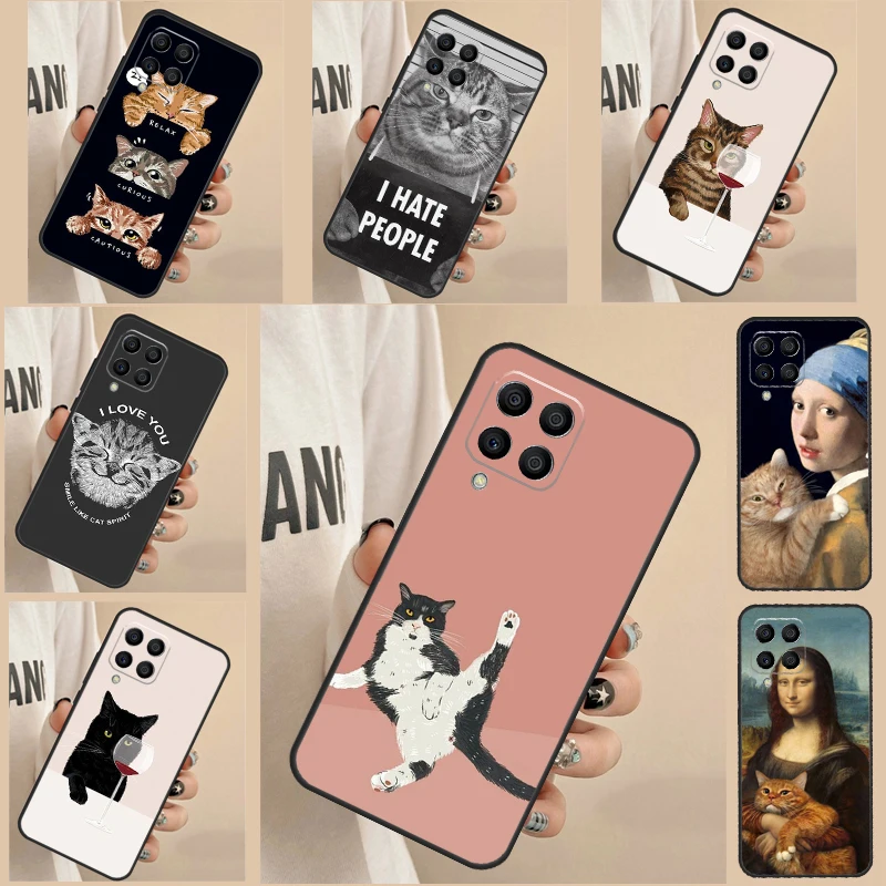 Funny Cat Art Case …