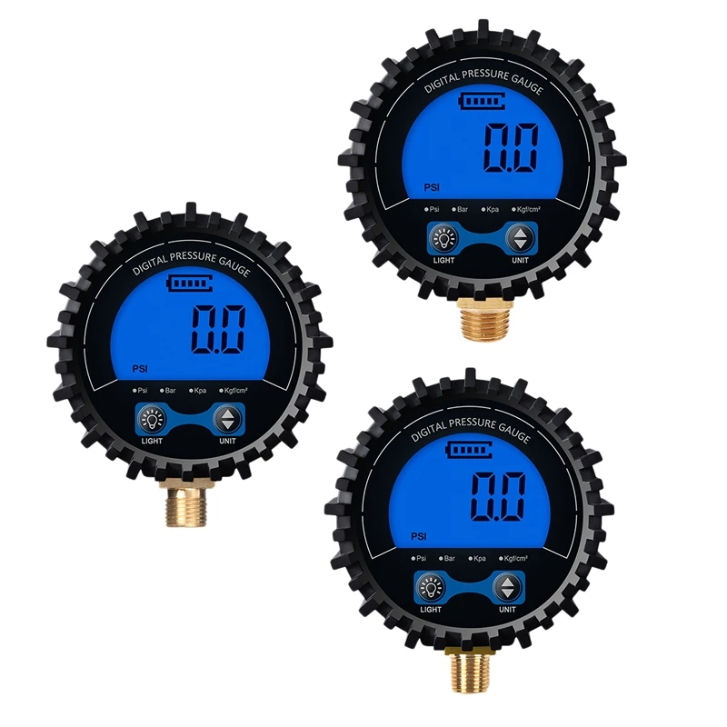 

Tire Pressure Gauge Digital Tire Tester Display Air Pressure Manometer Quick Connect Coupler