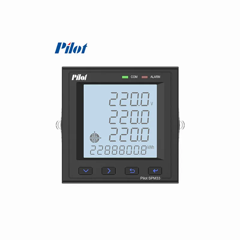 2026 Pilot SPM33  Modbus RS485 Digital Output Multifunction Power Meter for Data Center Distribution System Smart Energy Meters