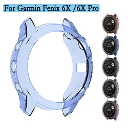 Custodia morbida in TPU per Garmin Fenix 6X/6X Pro Hollow Protector Shell Coverage Soft Watch Protection Accessories