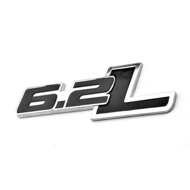

Black Rear Emblem Sticker 6.2L Decal Decoration Exterior For Chevy Camaro Metal Replacement Accessories Practical