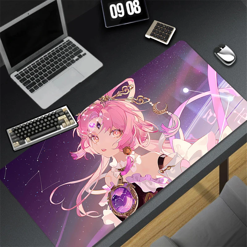 Computer Gaming Accessories Mousepad Office PC Mouse Pad H-honkai Star Rail Fu Xuan Keyboard Pad Desk Decoracion Anime Desk Mat