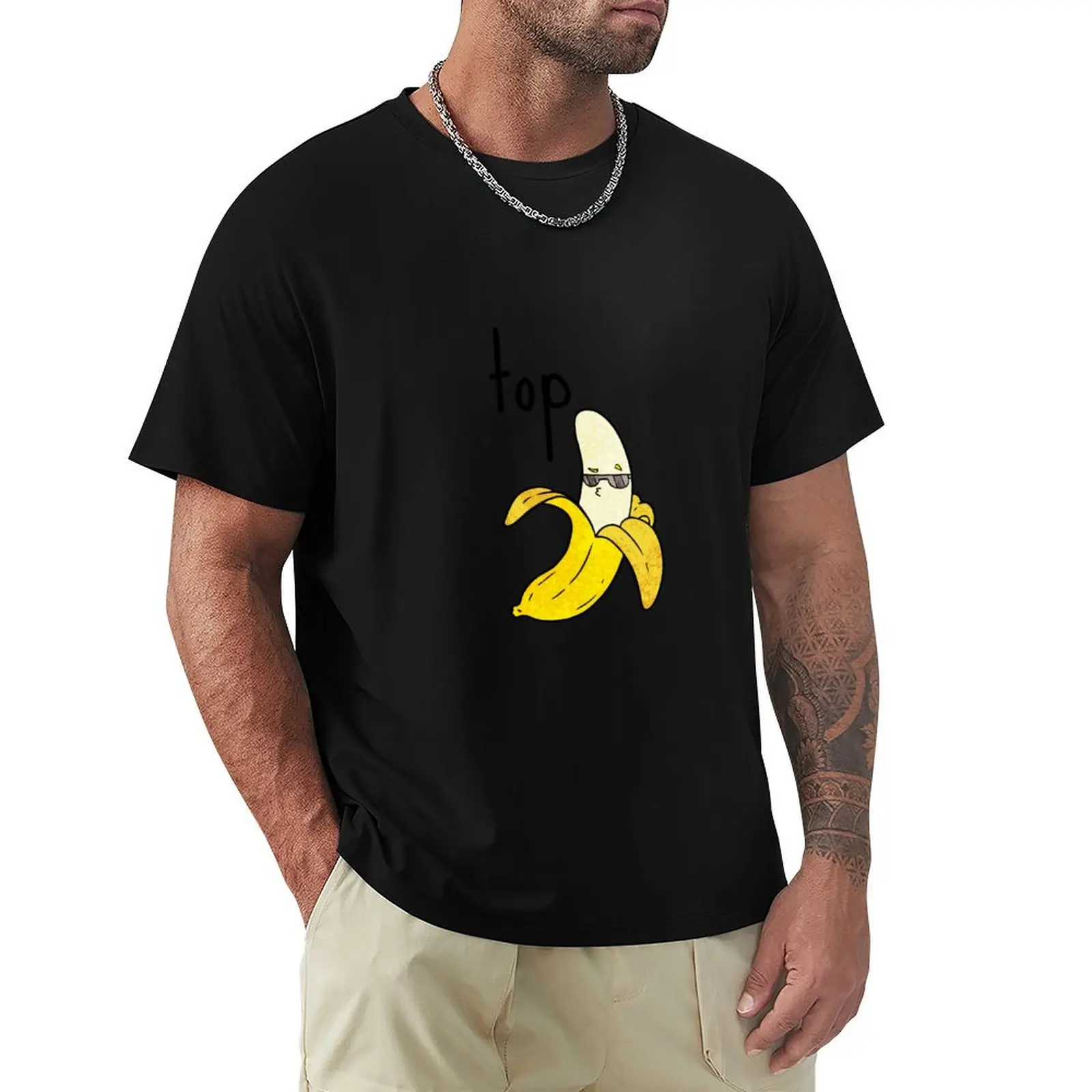 Top Banana Pun Humor Sarcasm Meme Joke Cute Funny Gift Sarcastic Happy Fun Introvert Awkward Geek Hipster Silly Inspirat T-Shirt