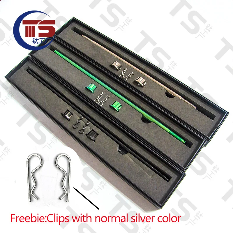 Imagem -05 - Ts-titânio Liga Motocicleta Eixo da Roda Traseira Fábrica Gr5 Ti6al4v M10 12 Eixo 12 Porca M10 12 Porca Clipes em Prata 1pc