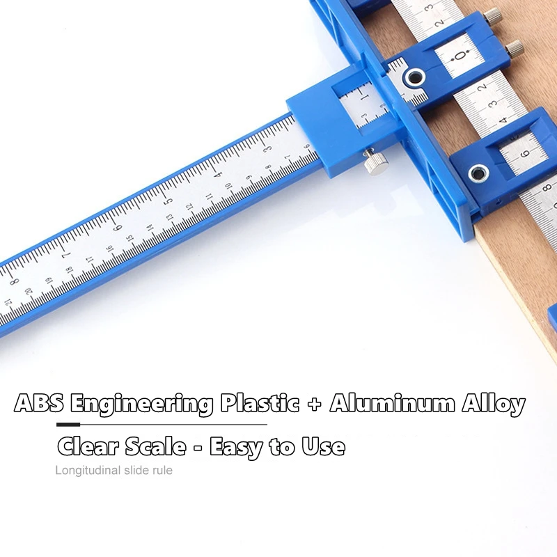 Woodworking Drill Guide Punch Locator Wood Drilling Dowelling Guide for Handles Knobs Installation on Door Drawer