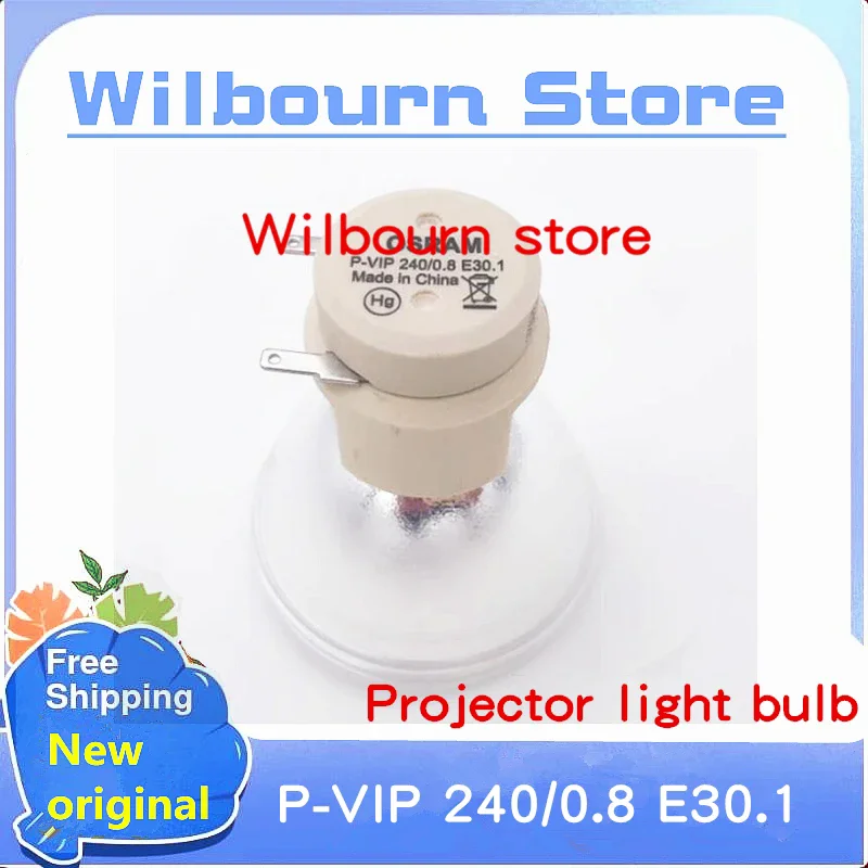 

1PCS /LOT 100%New original Proyektor Asli Osram P-VIP 240/0.8 E30.1 untuk-Acer H6540BD V6520 GM512 H6521BD X1623H X168 X168H