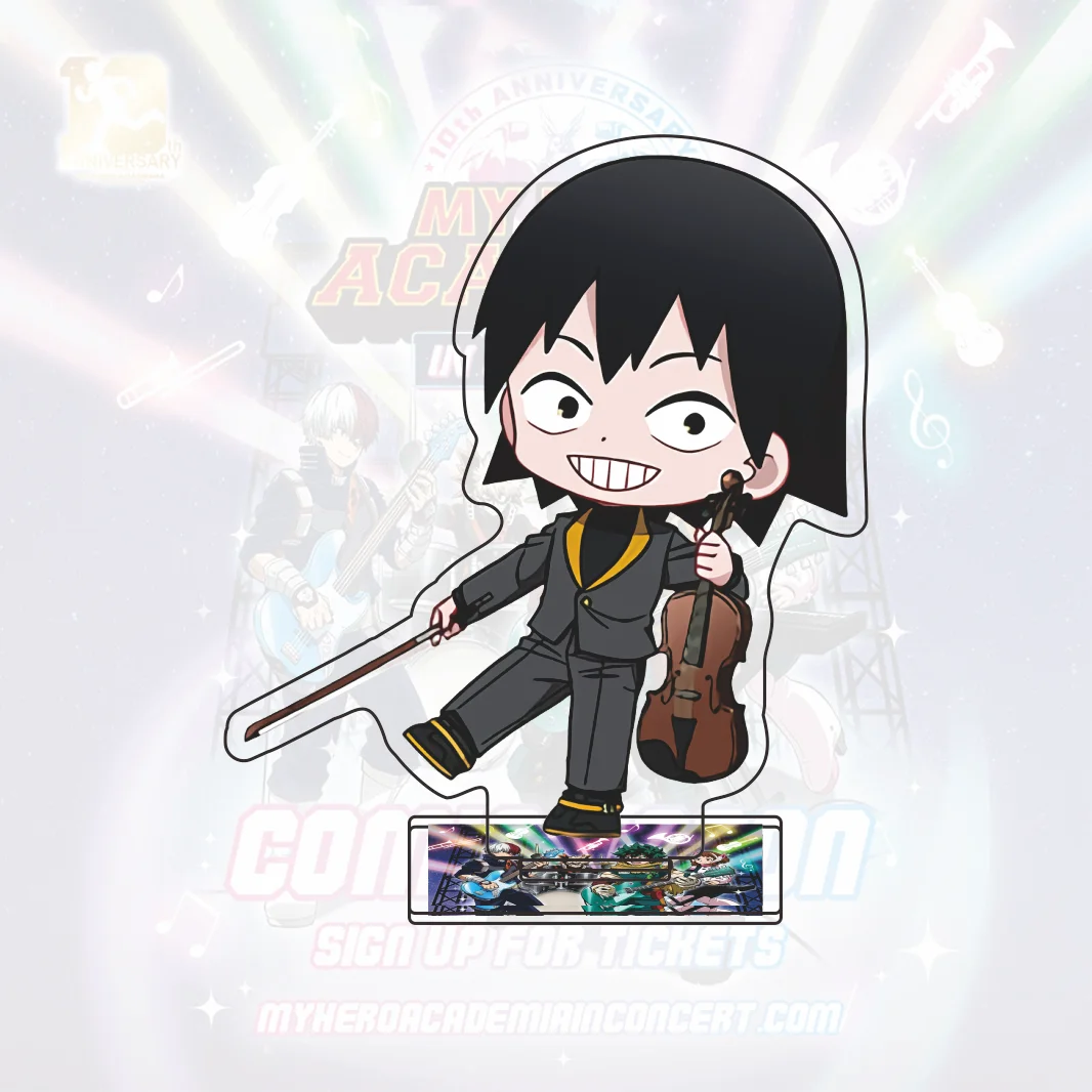MHA Series 2026New Arrival Acrylic Stand Deku Bakugo Todoroki Q‑Version Orchestra Concert Character Desktop Collectible Keychain