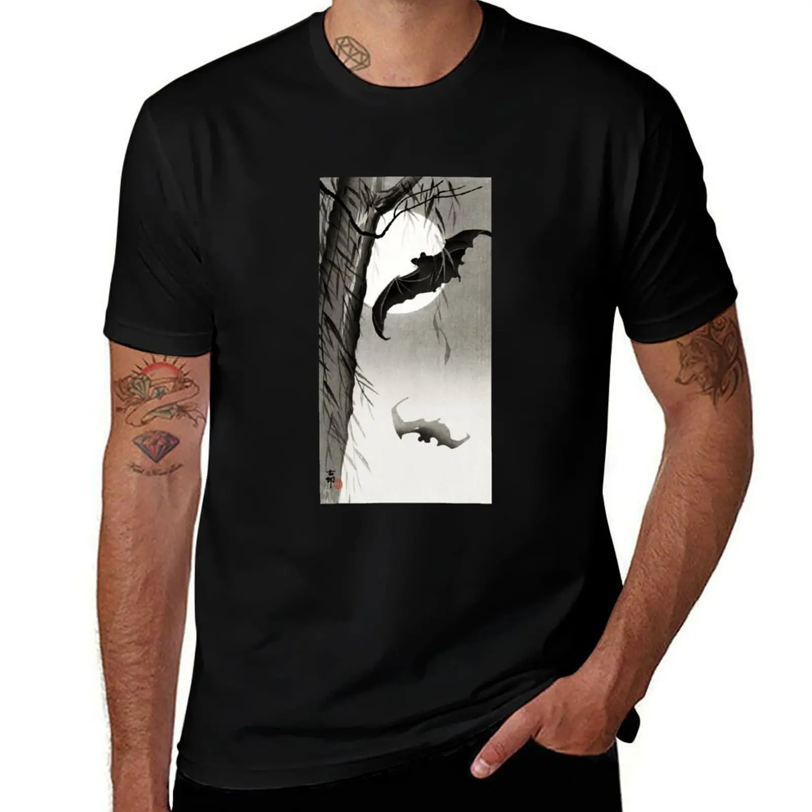 

the man humor Full Moon Bats for Ohara T-Shirt shirt dark t Koson Under t shirts funny by 100 percent cotton