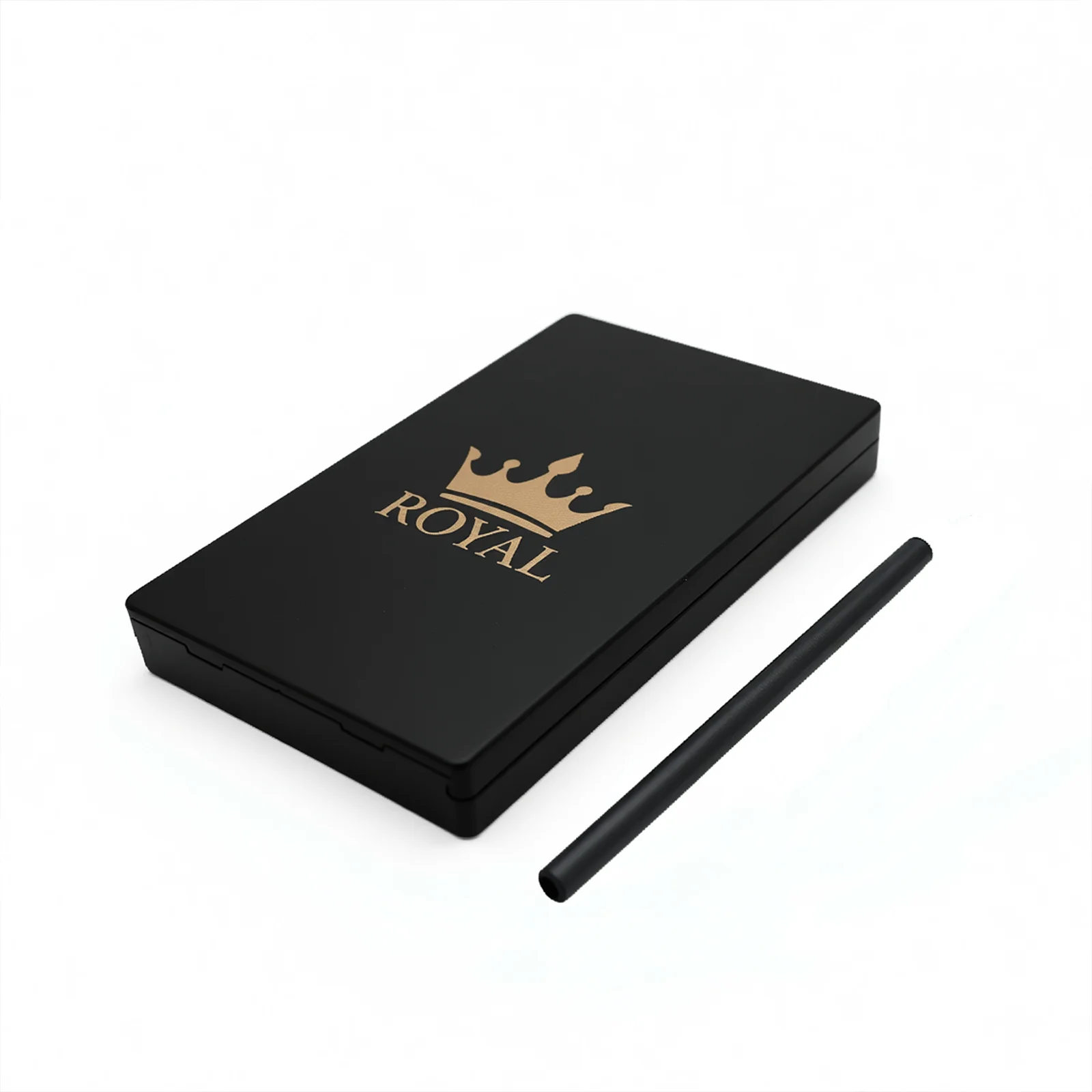 1-Pack / 2-Pack Snuff Box– 7-Compartment Case with Crown Emblem, Metal Straw, Compact Travel Size, Snuff Kit view 5