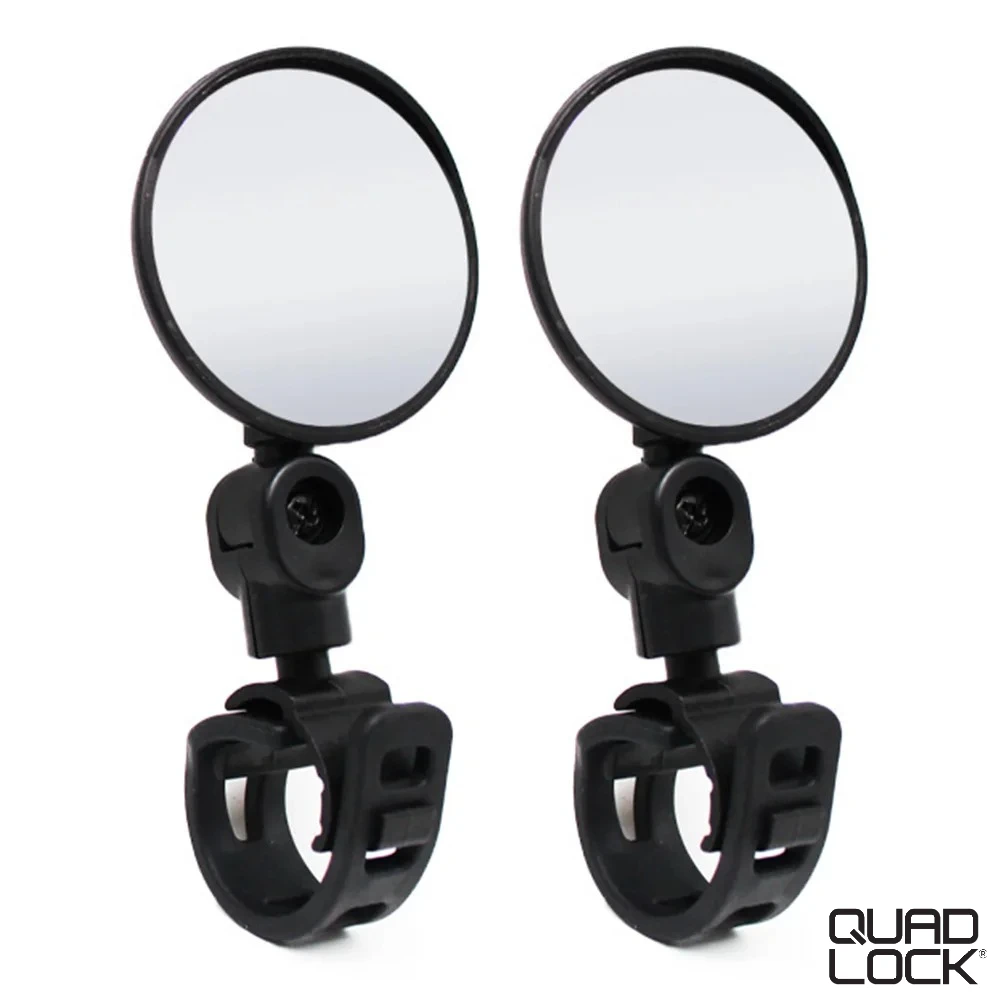 

QUAD LOCK 2pcs Universal Mountain Bicycle Rearview Mirror 360 Degree Rotatable Scooter Bike Handlebar Rear View Reflector