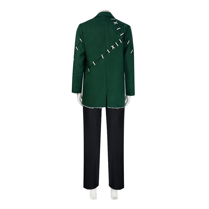 Halloween Costume Green Coat Suit Anime Scientific Freaks Costume Halloween Party Terror Costume for Man Women