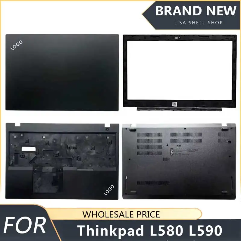 

New For Lenovo Thinkpad L580 L590 Laptop LCD Back Cover Front Bezel Upper Palmrest Bottom Base Case Keyboard Hinges