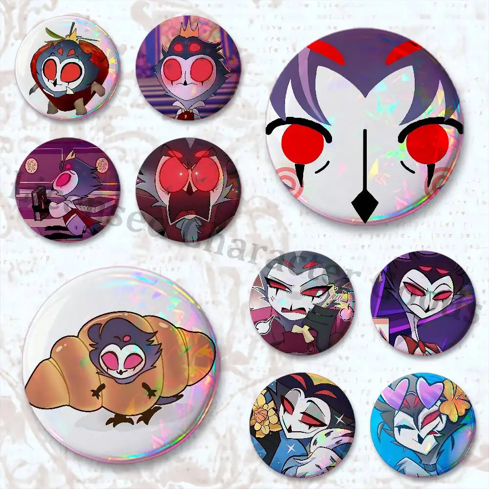 B-Boss S-Stolas H-HelluvaES Badges 25 32 44 58 75 mm Round Customizable Wholesale Fan goods Self-made fan freebies