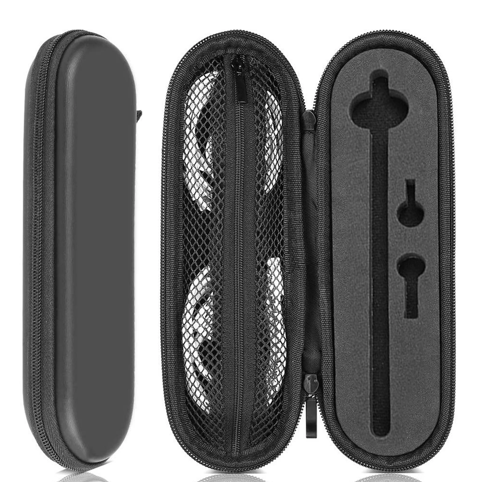 Etui na rysik do ekranów dotykowych, uchwyt na rysik, futerał do przechowywania kompatybilny z Apple Pencil 1 i 2, akcesoria, czarny, z wyjmowaną gąbką.