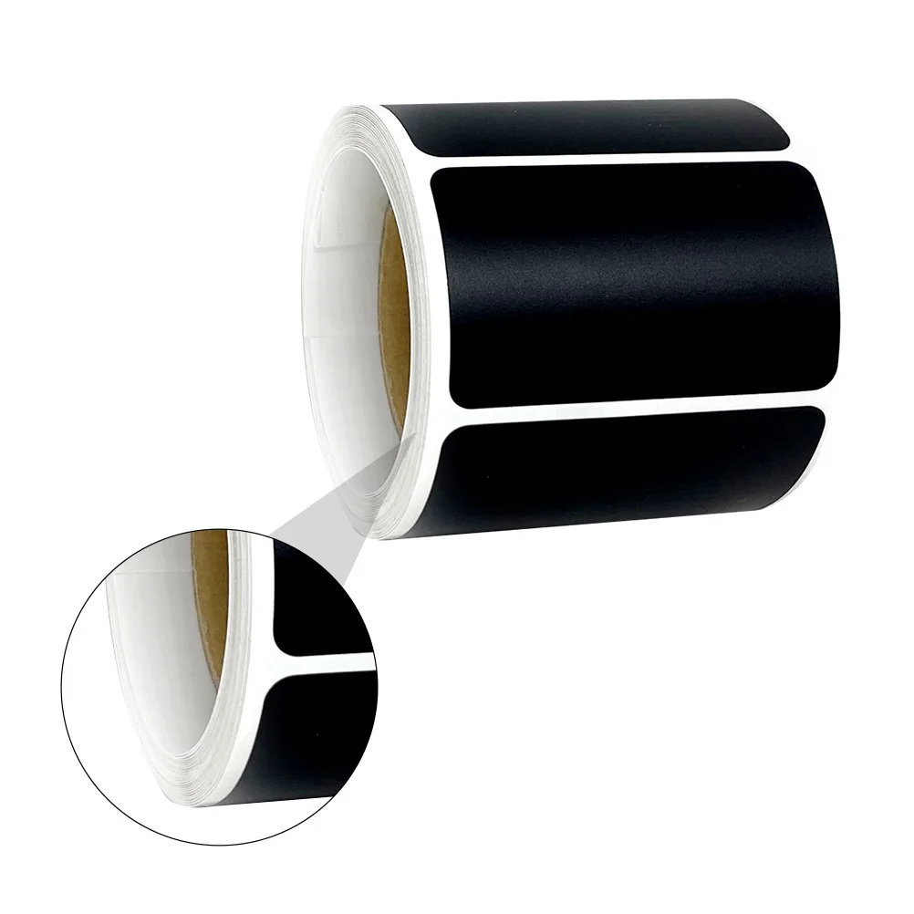 2 لفات 5 سنتيمتر ملصقات ملصقات السبورة القابلة للإزالة مقاوم للماء ذاتية اللصق للاستخدام المطبخ علامات جرة التوابل القابلة لإعادة الاستخدام السبورة