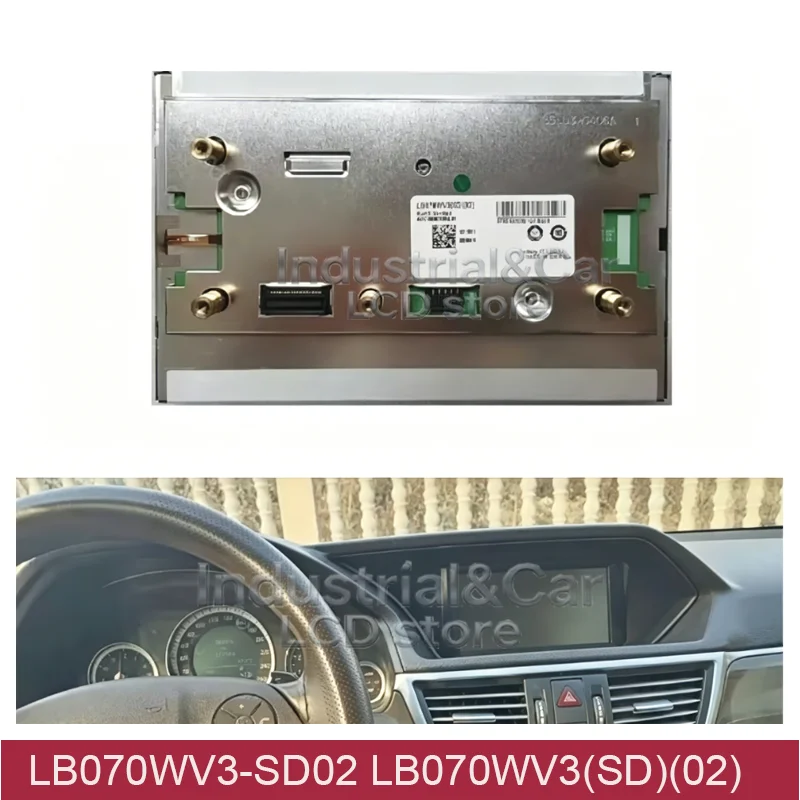 LB070WV3-SD02 LB070WV3-SD01 LB070WV3-SD03 Original 7 Inch For Mer cedes W204 Car GPS Navigation Audio LCD Replacement