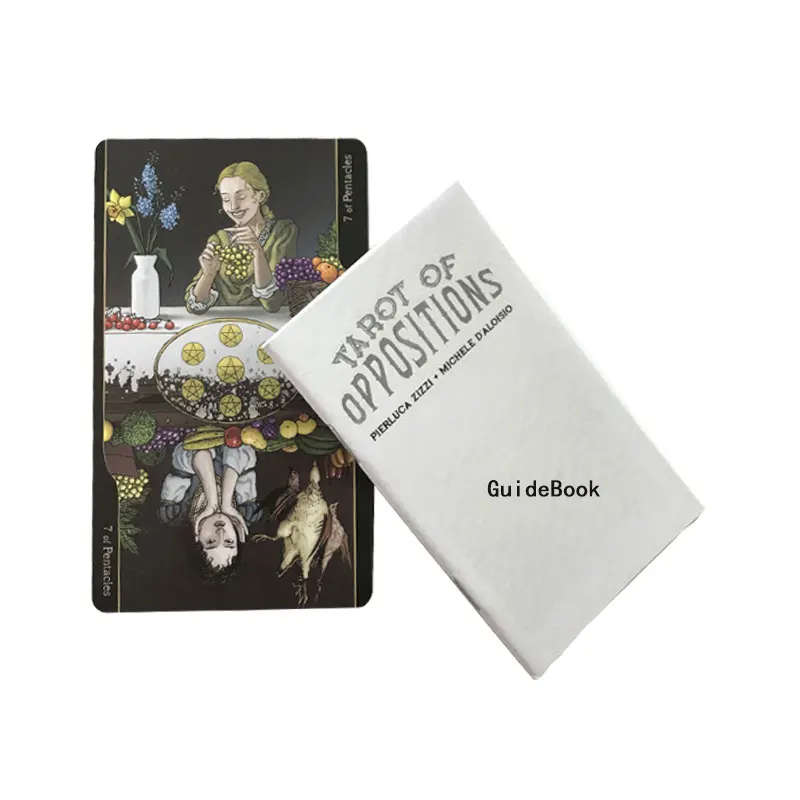 Hot selling 12*7 CM Tarot tegenstellingen van Tarot Leisure entertainment games Kaart, familiebijeenkomsten Tarot Card Brochure Gids