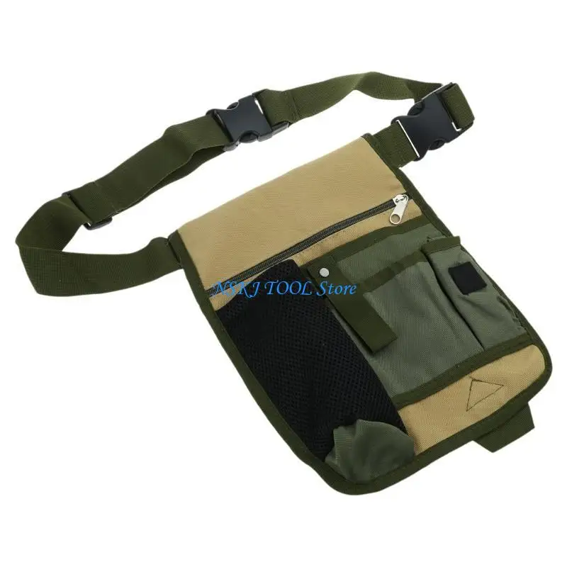

L8RC Electrician Waist Bag Oxford Cloth Tool Bag Maintenance Electricians Belt Bag