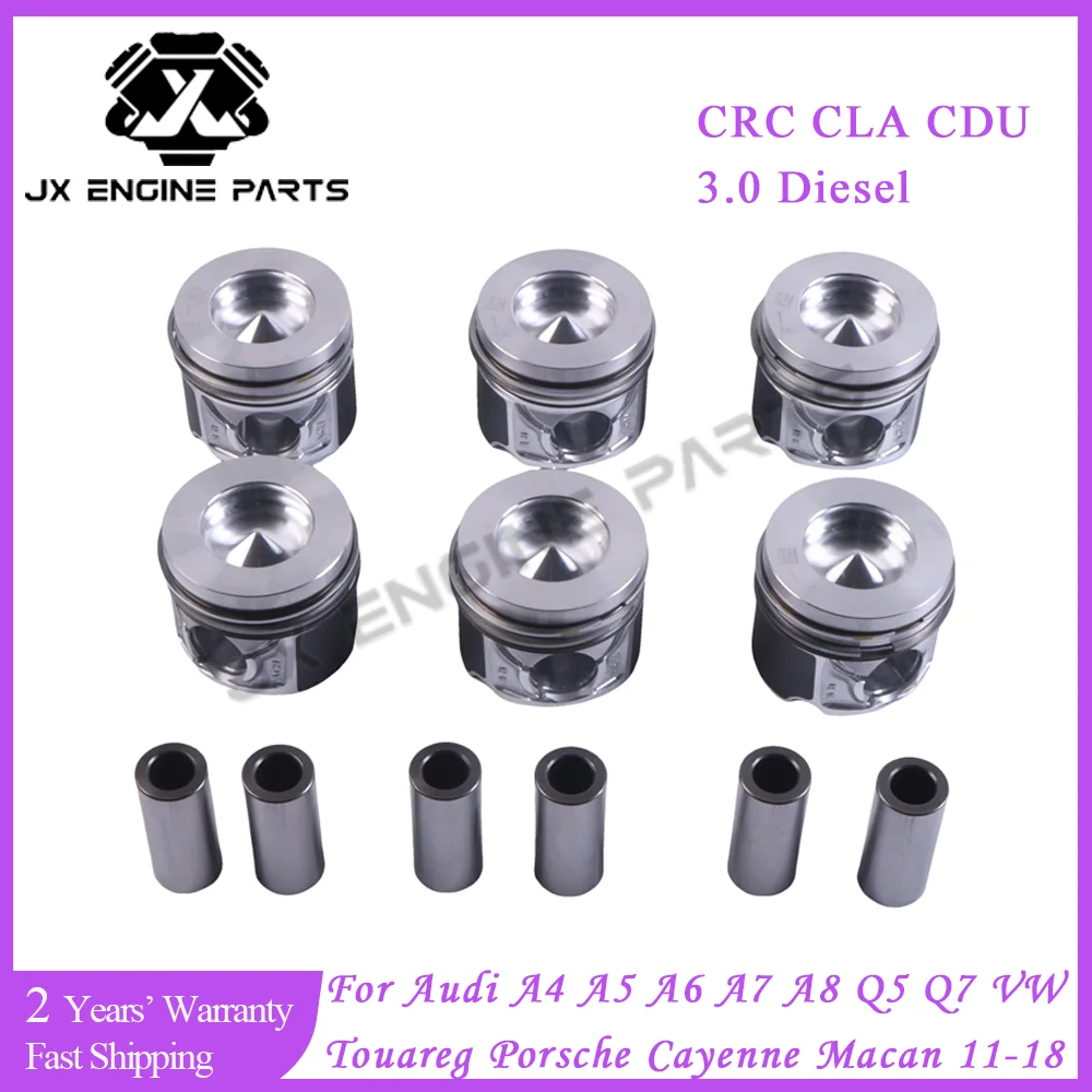 Juego de anillos de pistón de motor CRC para VW Touareg Audi 3.0 A4 A5 A6 A7 A8 Q5 Q7 Porsche Cayenne Panamera 3.0L 3.0T Diesel CLA CDU CKV
