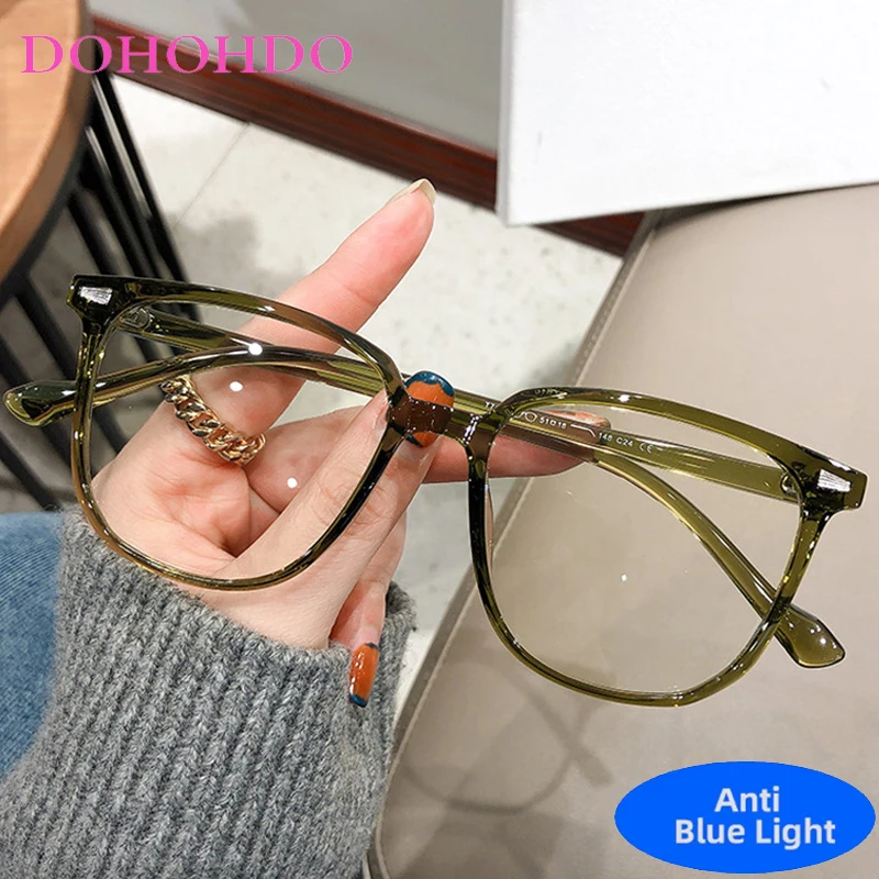 

New Classic TR90 Square Blue Light Blocking Glasses Men Women Fashion Luxury Designer Computer Reading Optical Eyewear Ladies