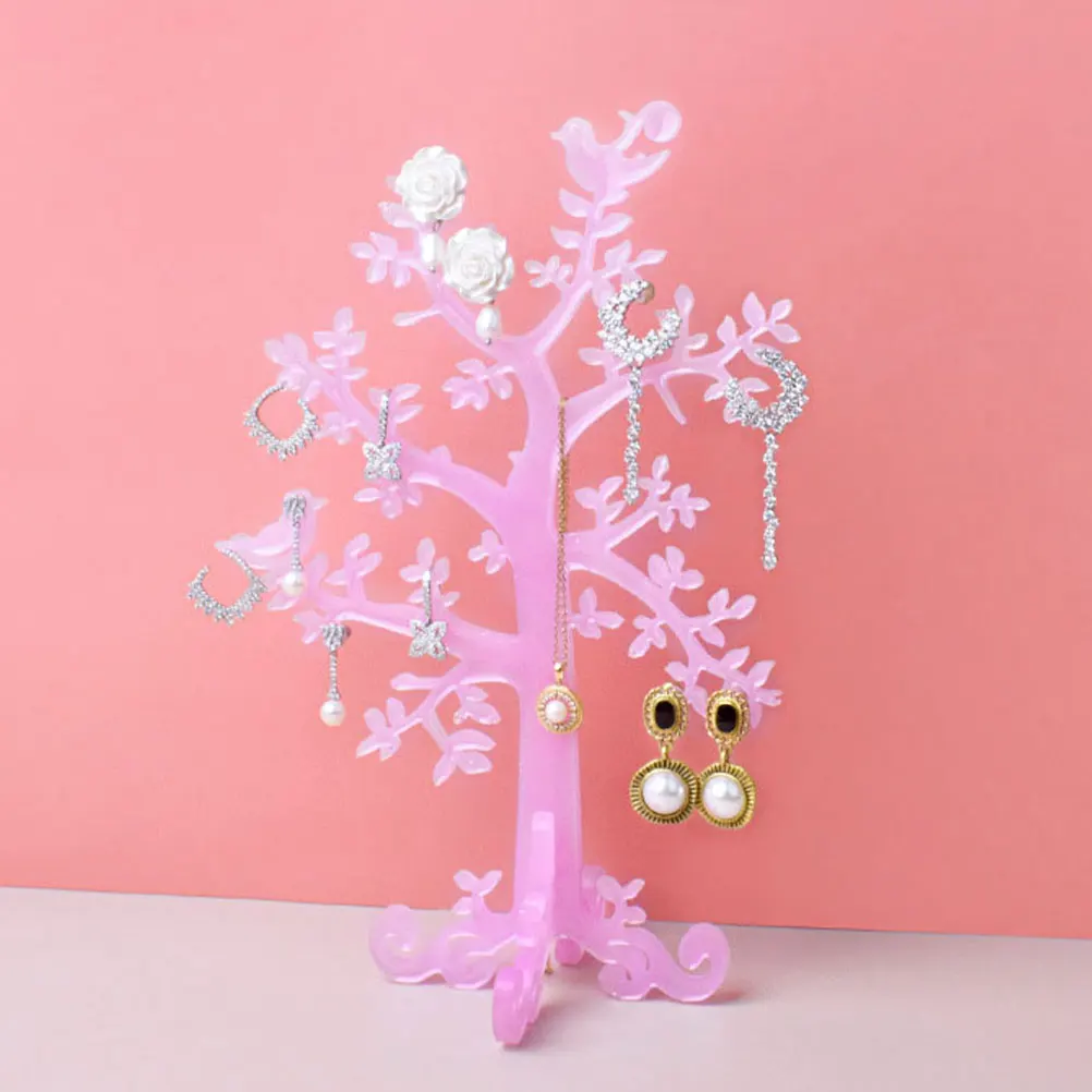 

Crystal Epoxy Jewelry Mold Silicone Tree Shape Display Rack DIY Casting Holder Earring Making Storage Accessories Parts