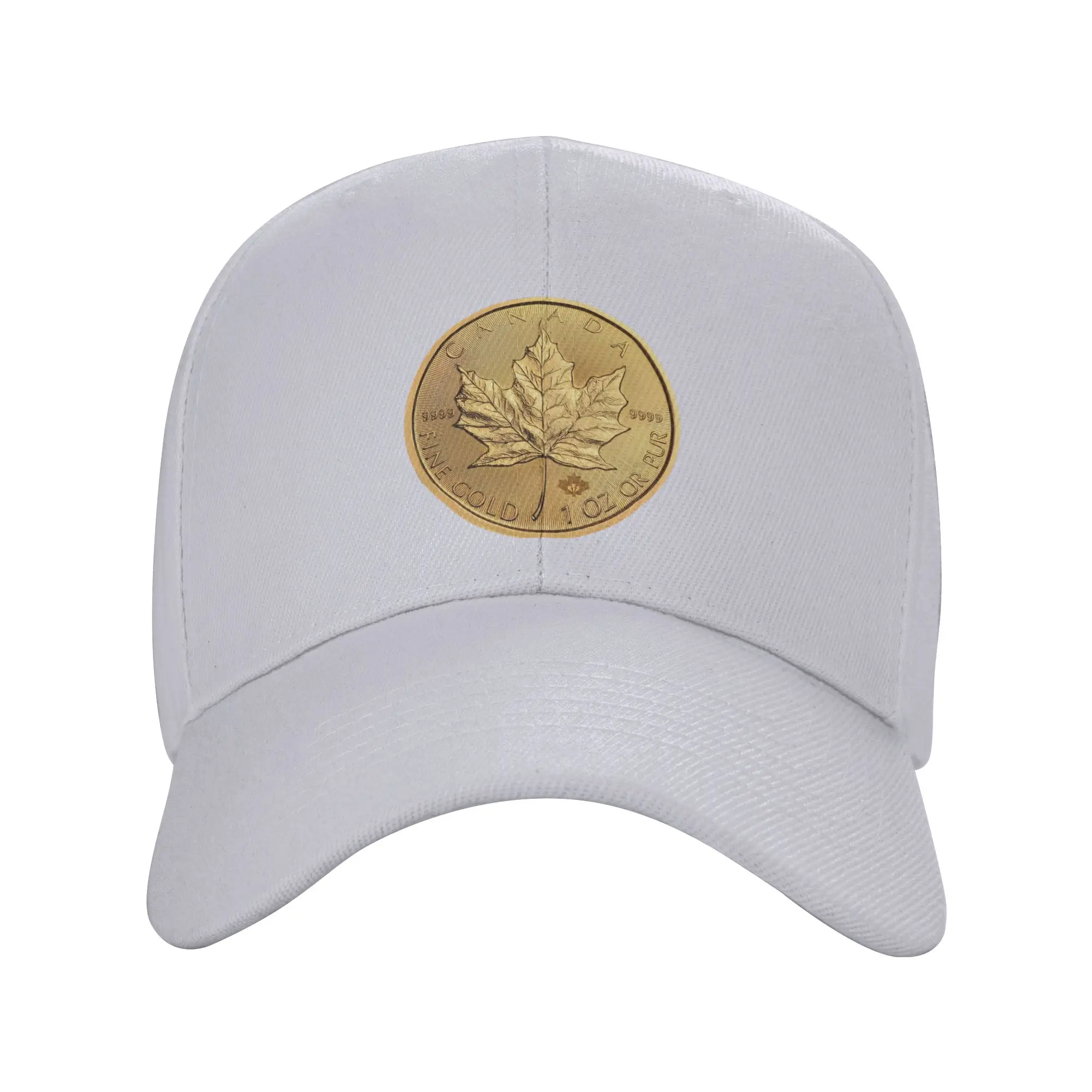 Canadian Maple Leaf 1oz Gold Coin Trendy Baseball Cap Rv Travel Embroidered Cap Sports Cap