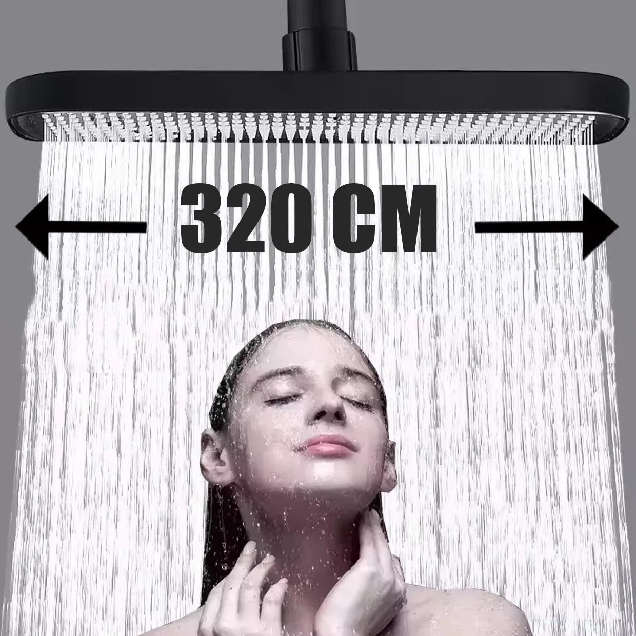 

13-дюймовая большая панель с большим потоком, набор насадок для душа на потолке, 6 режимов, экономия воды под высоким давлением, насадка для душа для ванной комнаты