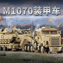 Military PANLOS MOC 628015 M1070 Armored Vehicle Transporter Tank Armored Car Model 3482PCS Building Blocks Brick Puzzle Toys