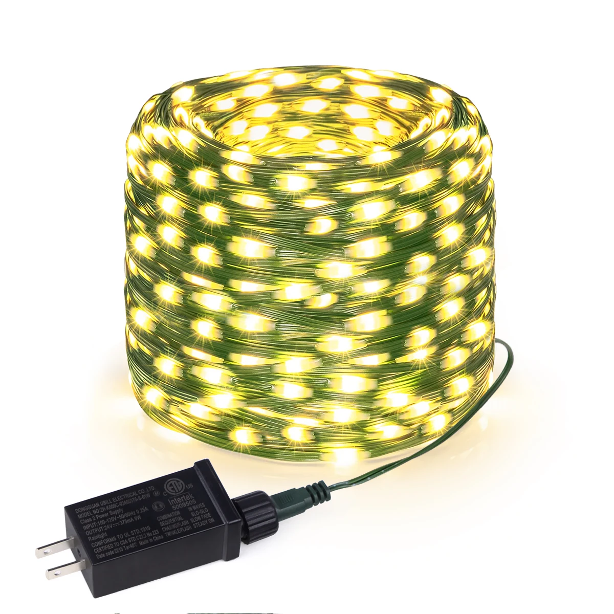 10M-100M Super jasne 24V LED łańcuchy świetlne zielony drut skórzane lampki świąteczne zewnętrzna wodoodporna girlanda ogrodowa dekoracje świąteczne