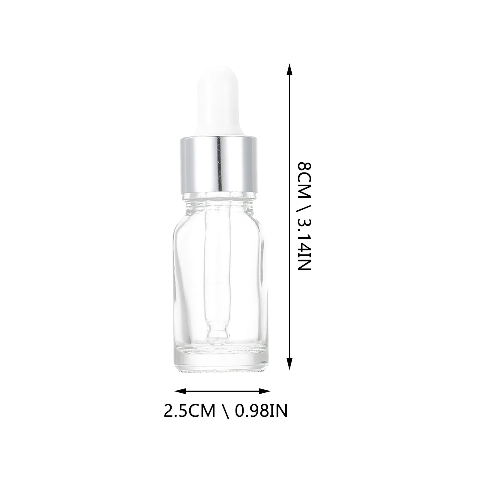 10Pcs Fine Craftsmanship Essential Oil Bottles with Dropper Refillable Glass Sub Bottles for Aromatherapy Perfume Makeup Lotion