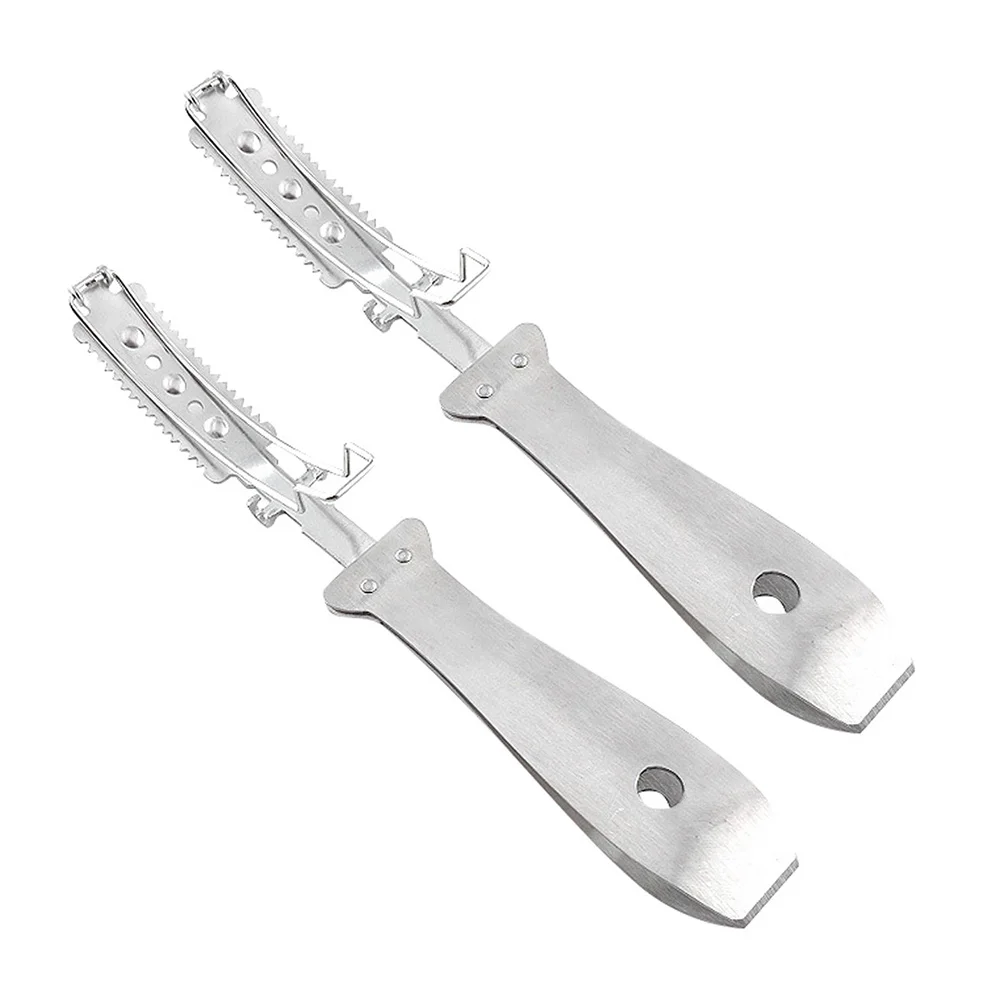 

2 Pcs Shaver Razor Blade Food Processing Hair Meat Pork Kitchen Pig Knife Animal Shaving Tool Scraper Scraping Device