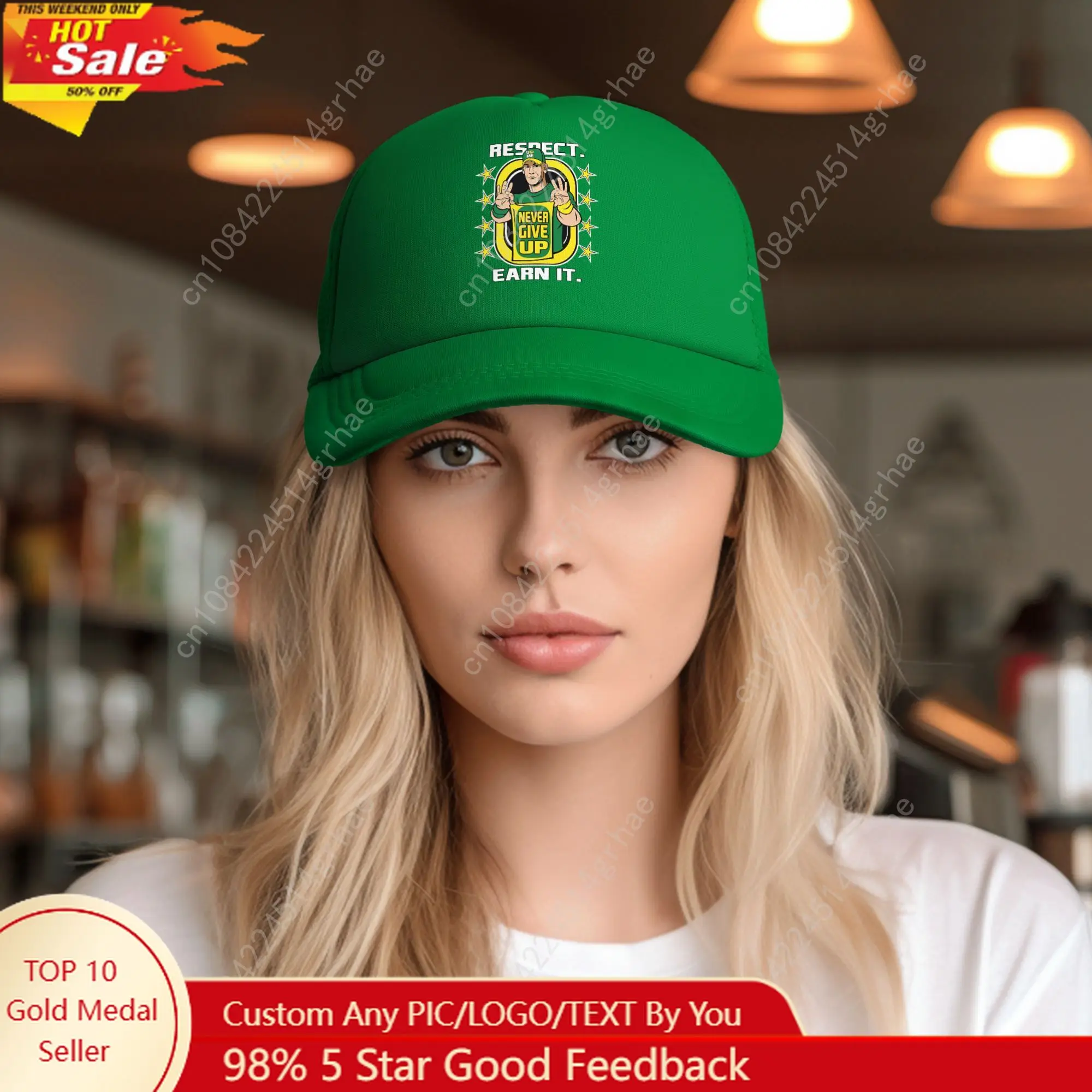 

John Cena Actor and Wrestler Farewell Tour Mesh Baseball Caps Adult Sport Sun Hats Dad Hat Adjustable Wholesale New Trucker Hat