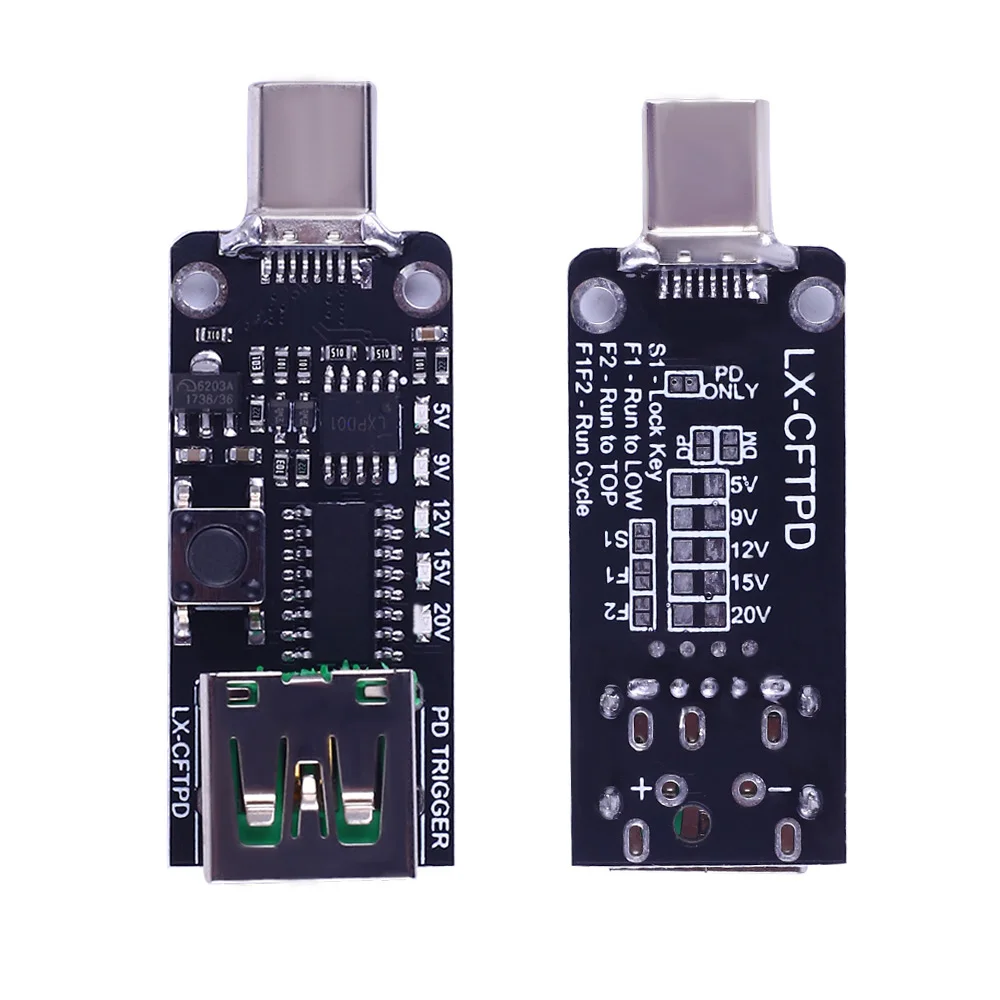 Type-c PD USB Decoy tablica wyzwalacza PD2.0 3.0 QC 2.0 3.0 moduł zasilania płyty głównej Tester napięcia DC 5V 9V 12V 15V 20V