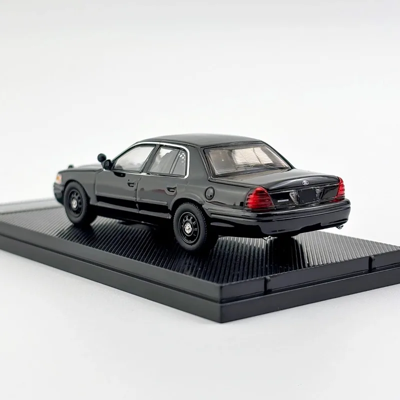 Rollin 1/64 Ford Kroon Victoria Politie Autolegering Speelgoed Motorvoertuig Gegoten Metalen Model Geschenken