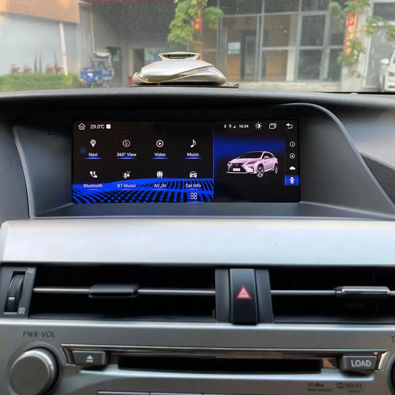 

10,25 дюйма для Lexus RX RX270 RX350 RX450 RX200T Android 13 CarPlay 2009-2014 Зарезервированное OEM-меню Автомобильный радиоприемник Мультимедийный видеоплеер