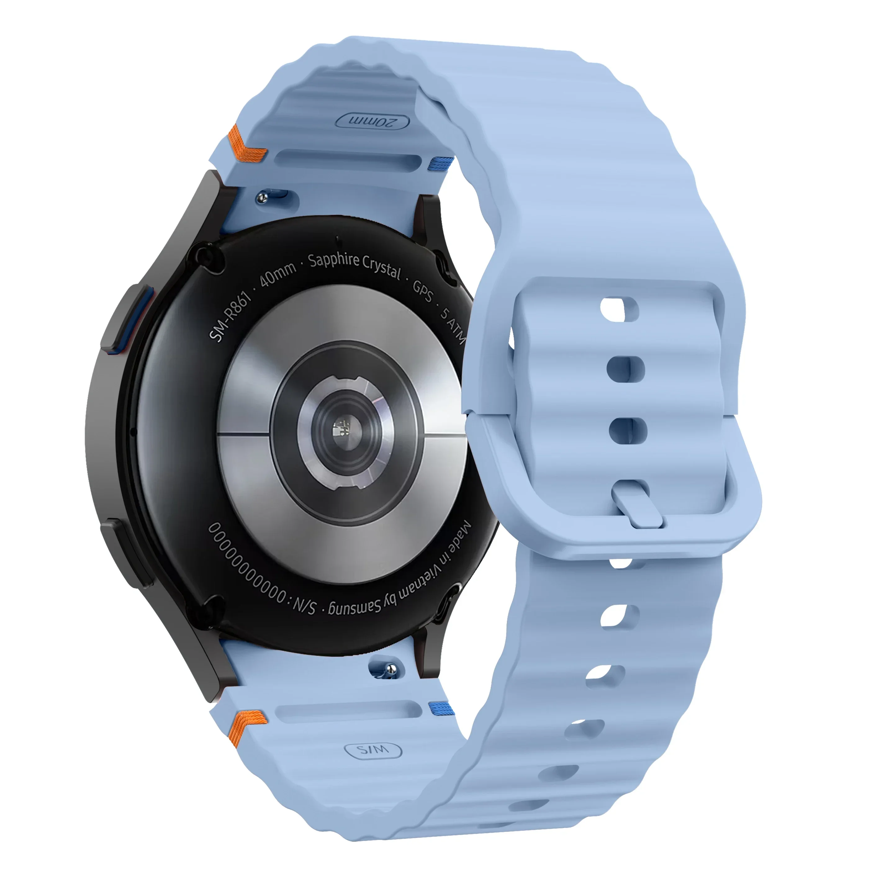 Original Silikonarmband für Samsung Galaxy Watch 7 FE 6 4 Classic 5 Pro 44mm 40mm 43mm 47mm 45mm Armband Galaxy Watch6 7 Gurt
