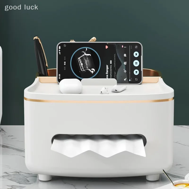 Soporte para caja de pañuelos con resorte, cubierta para caja de pañuelos montada en la pared de escritorio, dispensador de toallas de papel, dispensador de extracción de papel para coche