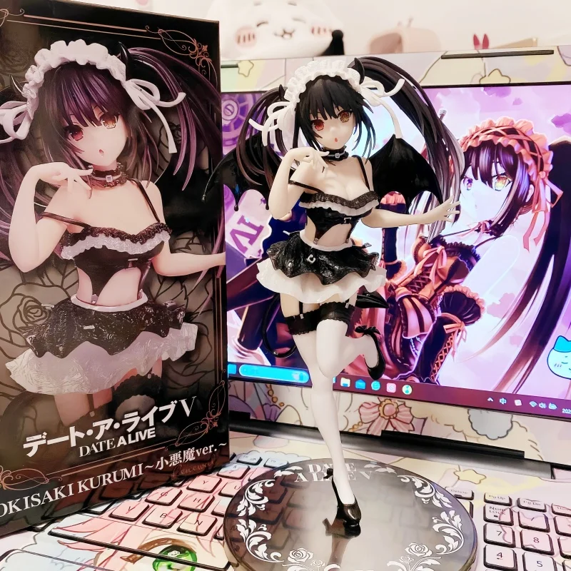 

New Anime Tokisaki Kurumi Figure Colorful Black Devil Swimwear Action Figure Statue Model Doll Collection Desk Decora Adult Gift