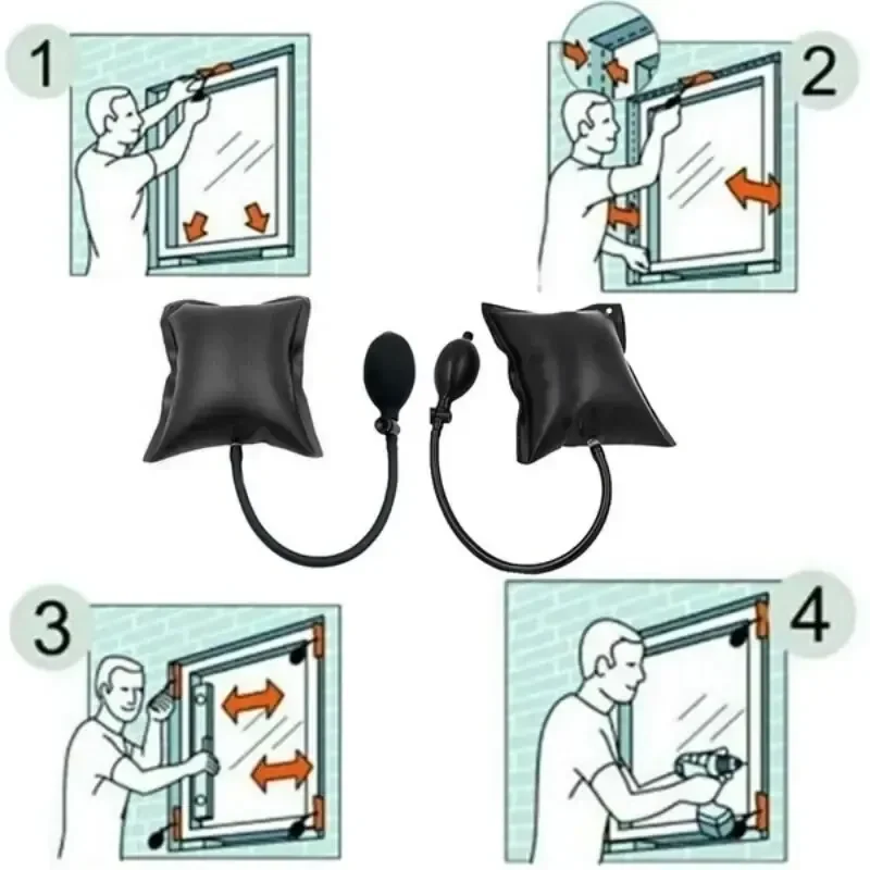 1 قطعة مضخة هواء قابلة للتعديل أوتوماتيكية ، أداة إصلاح تحديد المواقع السريعة سميكة باب السيارة إصلاح وسادة هوائية أداة فتح الطوارئ