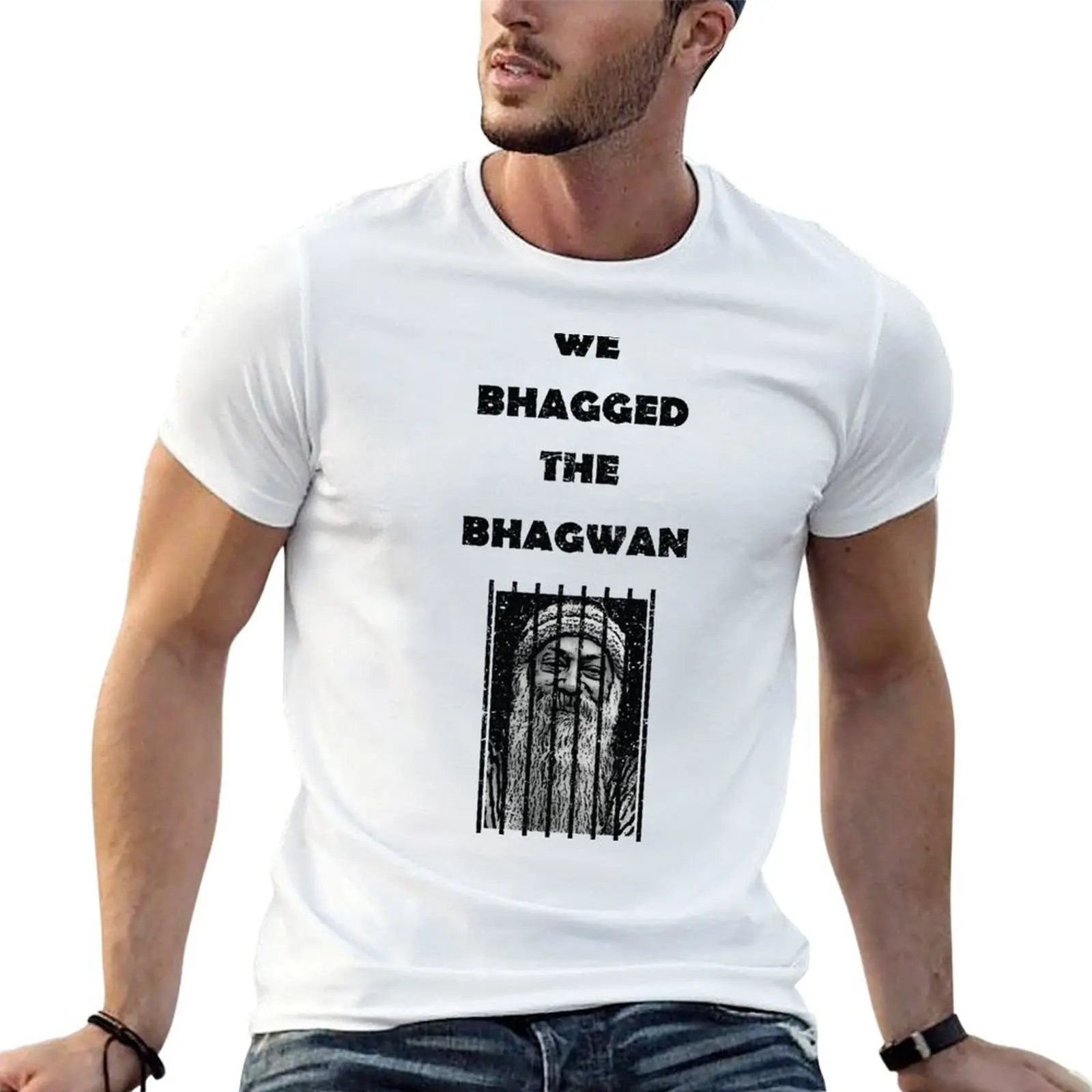 We Bhagged The Bhagwan T-Shirt topping oversized men clothes
