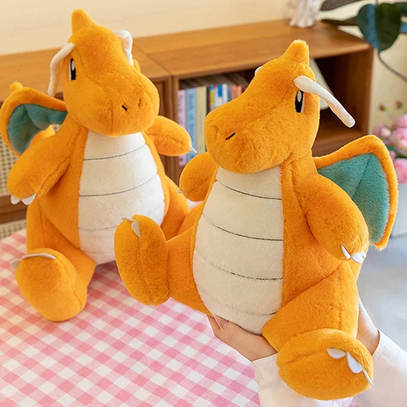 30/80cm Pokemon Plush Toys Dragonite Large Anime Doll Cute Pillow Cartoon Giant Pokémon Plushie Stuffed Gift for Kids Christmas