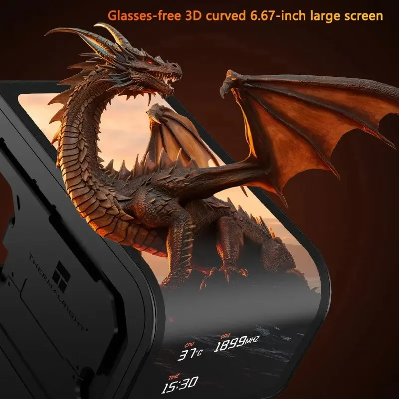 Thermalright WONDER VISION 360 UB Pendingin Air All-in-one 360MM Layar AMOLED LCD 2K 60HZ Melengkung 6,67 inci dengan Visi 3D Tanpa Kacamata