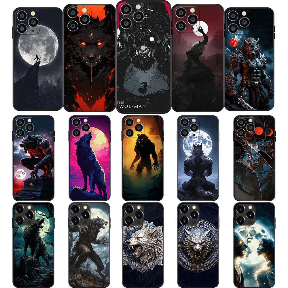 Casing lunak TV-49 Wolfman Werewolf untuk Huawei Y5P Y6 Y6S Y6P Y7 Y7A Y9 Y9A Y8P Y8S Y9S Prime