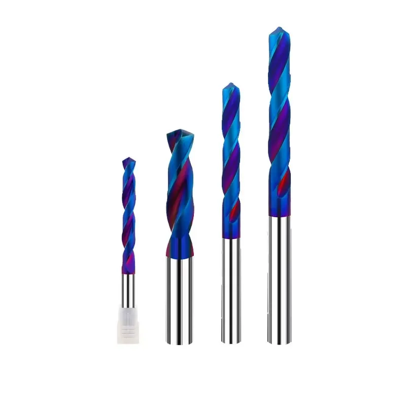 

Сверло спиральное из твердосплавного сплава HRC65, 60 мм, 80 мм, 100 мм, удлиненное, с синим покрытием, 1-15 мм, для станков с ЧПУ, для сверления твердых металлов и стали