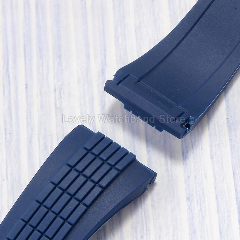 Cinturino per orologio in silicone resistente all'usura per Seiko VELATURA SRH006 SPC007J1 SRH001J1 Protrusioni a griglia snelle con interfaccia piatta