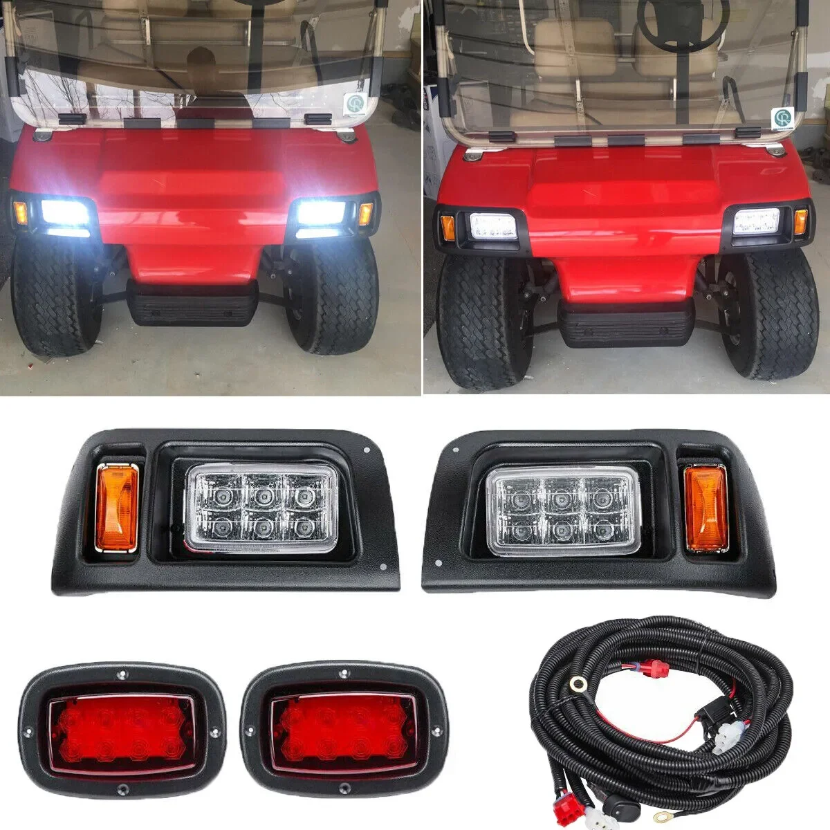 Hot selling Golf Cart ClubCar Ds LED Daytime Running Lights Turn Signals Factory Direct Sales