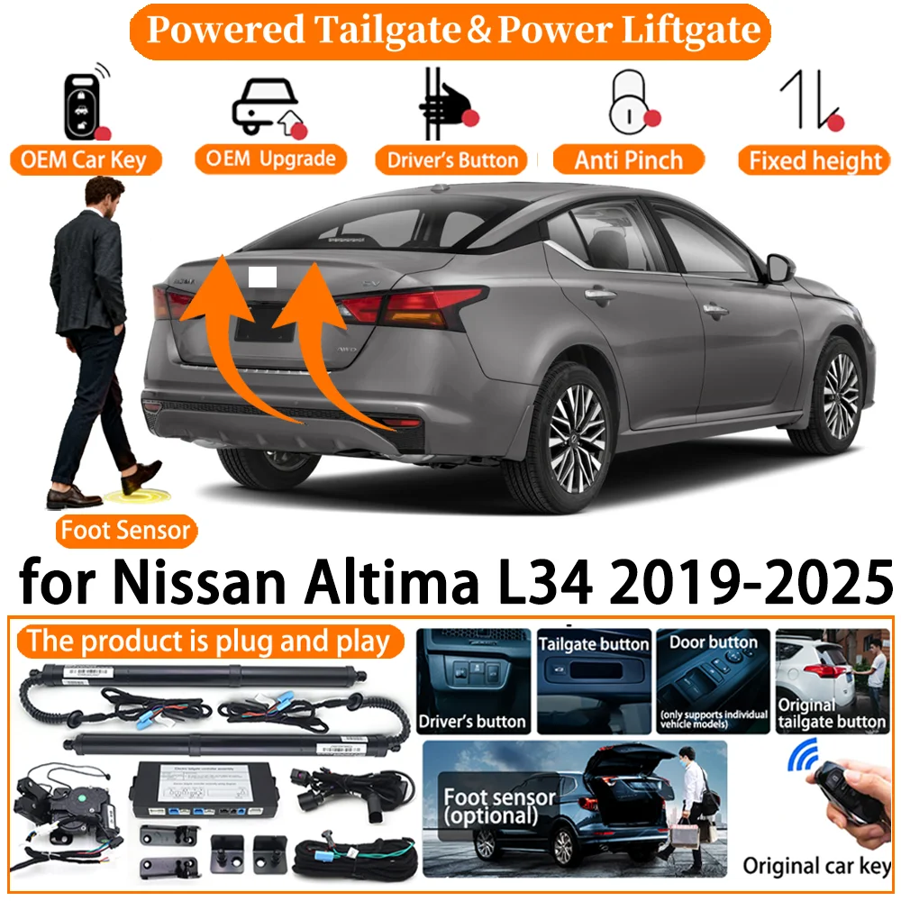 

Car Smart Powered Tailgate system for Nissan Altima L34 2019 2020 2021 2022 2023 2024 2025 Automatic Electric Power Tailgatekit