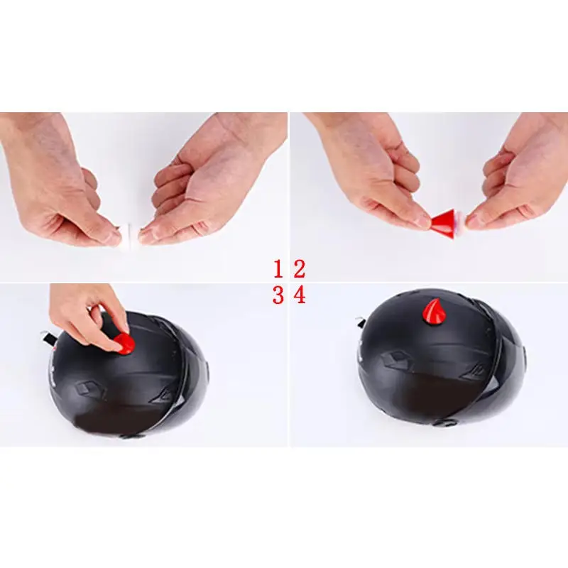 

Набор из 4 универсальных светящихся декоративных рожек дьявола на присосках для спортивных, велосипедных и мотоциклетных шлемов