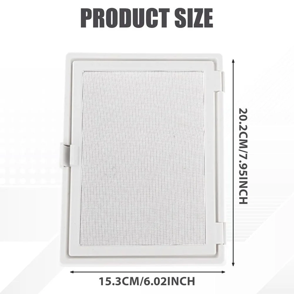 Magnetic Window Screen DIY Adjustable Mesh 8x6 Inch White Gray PVC Frame For Small Window Protection Home Garden